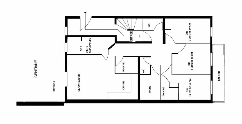 GENTIANE APPARTEMENT 8 PERSONNES À SAINT MARTIN DE BELLEVILLE