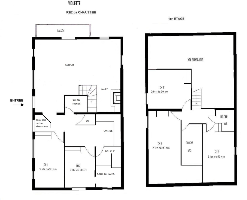 VIOLETTE – APPARTEMENT 10PERSONNES À SAINT MARTIN DE BELLEVILLE